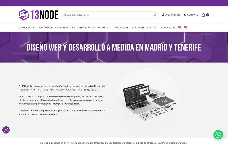 Home page of 13Node at 13node.com