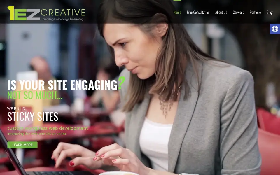 Home page of 1EZ Creative at 1ezconsulting.com
