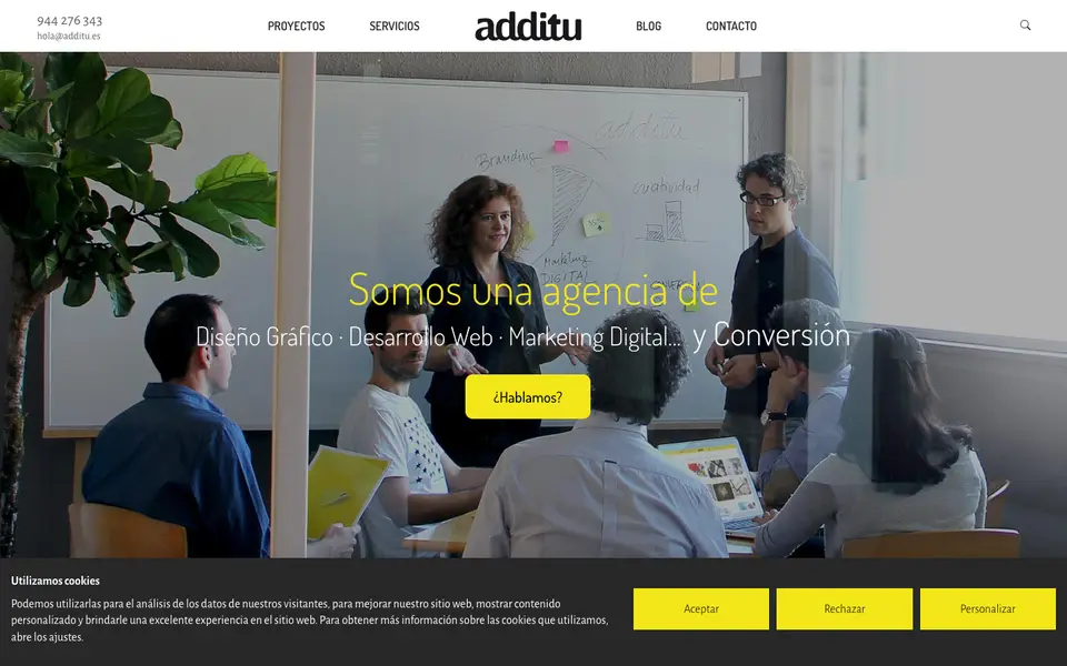 Home page of Additu at additu.es