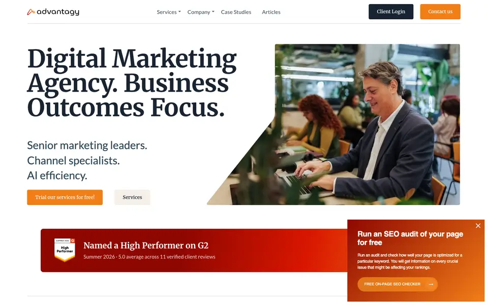 Home page of Advantagy at advntgy.com