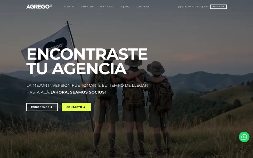 Home page of AGREGO at agrego.com.ar