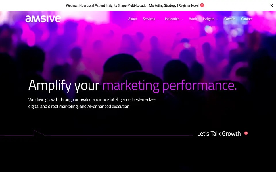 Home page of Amsive at amsive.com