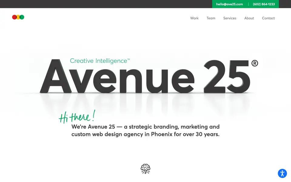 Home page of Avenue 25 at ave25.com