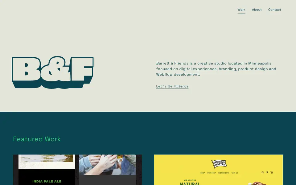 Home page of Barrett & Friends at barrettandfriends.com