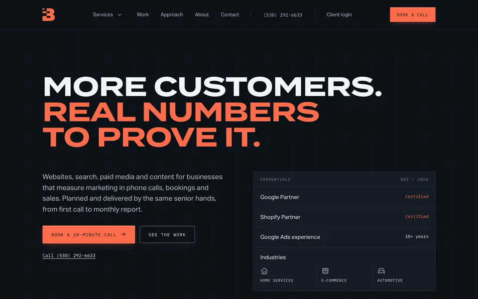 Home page of Boas Digital Solutions at boasdigitalsolutions.com