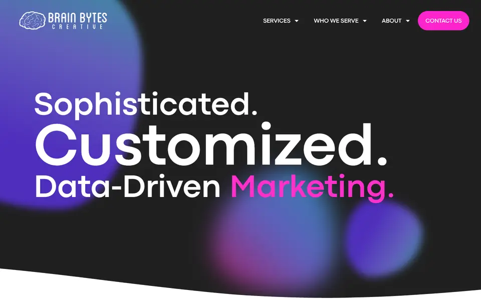 Home page of Brain Bytes Creative at brainbytescreative.com