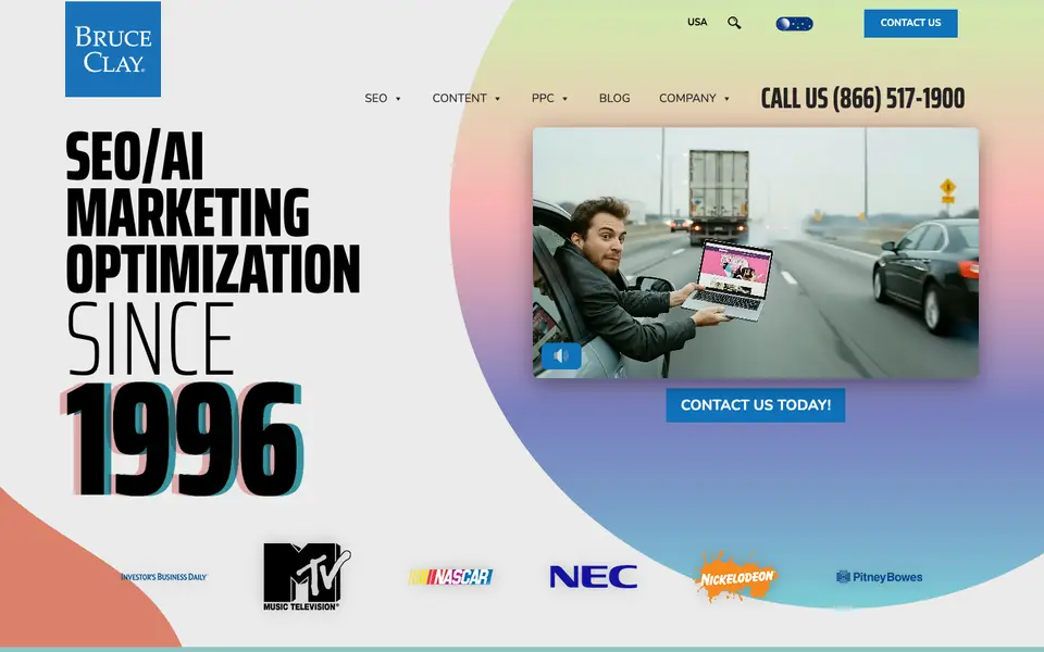Home page of Bruce Clay Inc at bruceclay.com