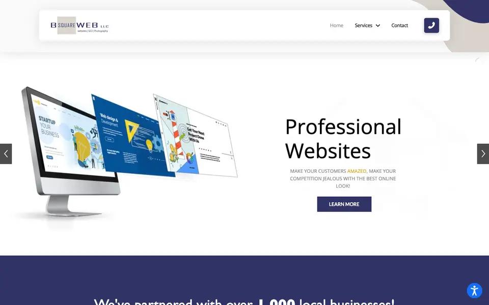 Home page of B Square Web at bsquareweb.com