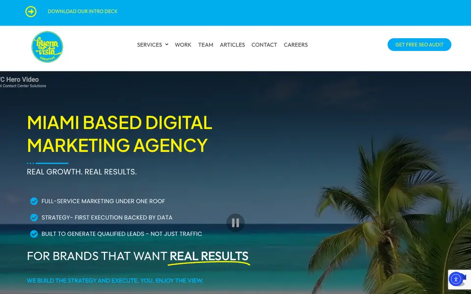 Home page of Buena Vista Creative at buenavistacreative.com