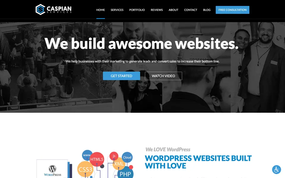 Home page of Caspian Services at caspianservices.net