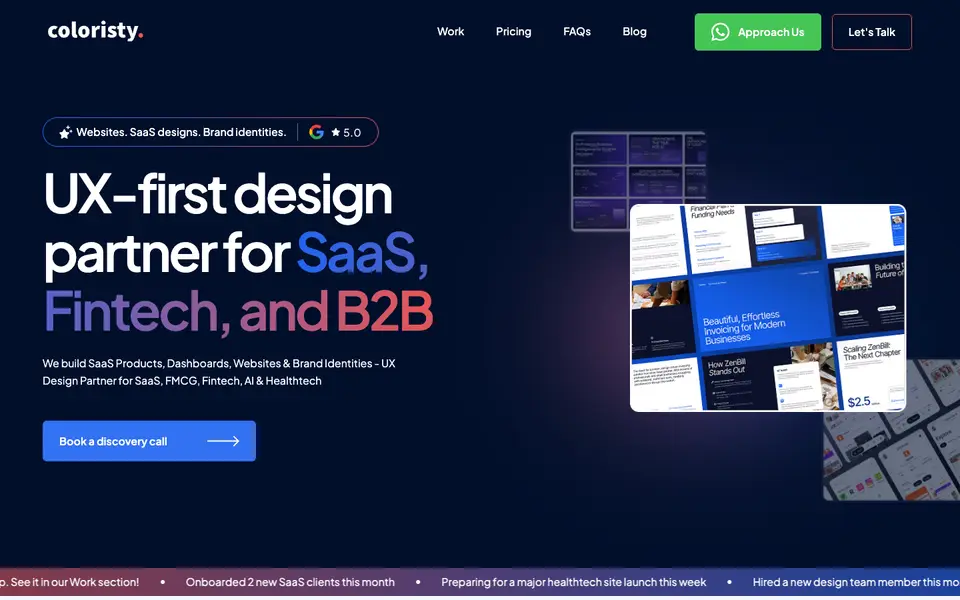 Home page of Coloristy Media at coloristy.com