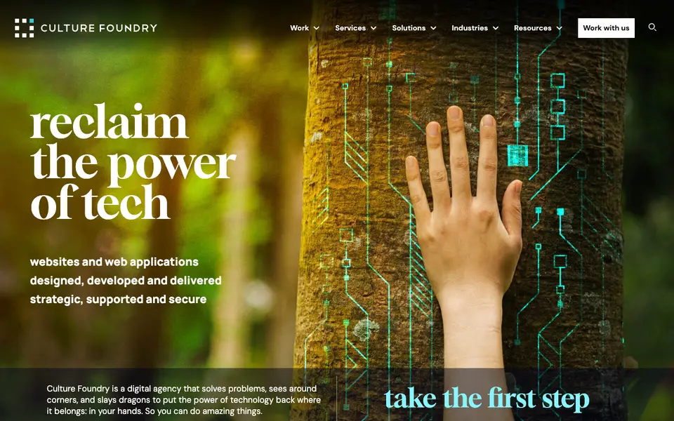 Home page of Culture Foundry at culturefoundry.com