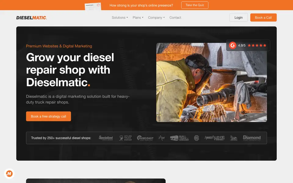 Home page of Dieselmatic at dieselmatic.com