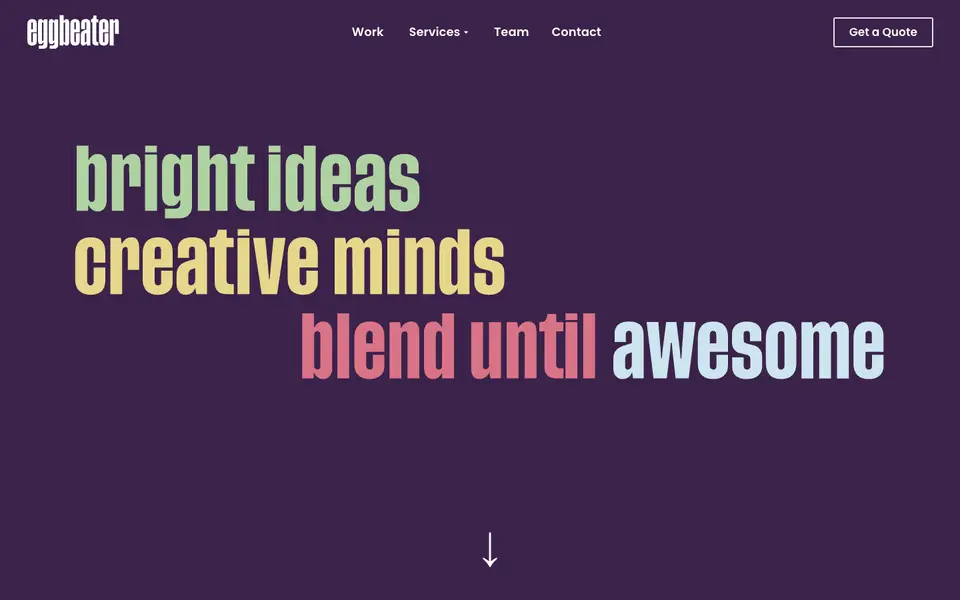 Home page of Eggbeater Studio at eggbeater.ca