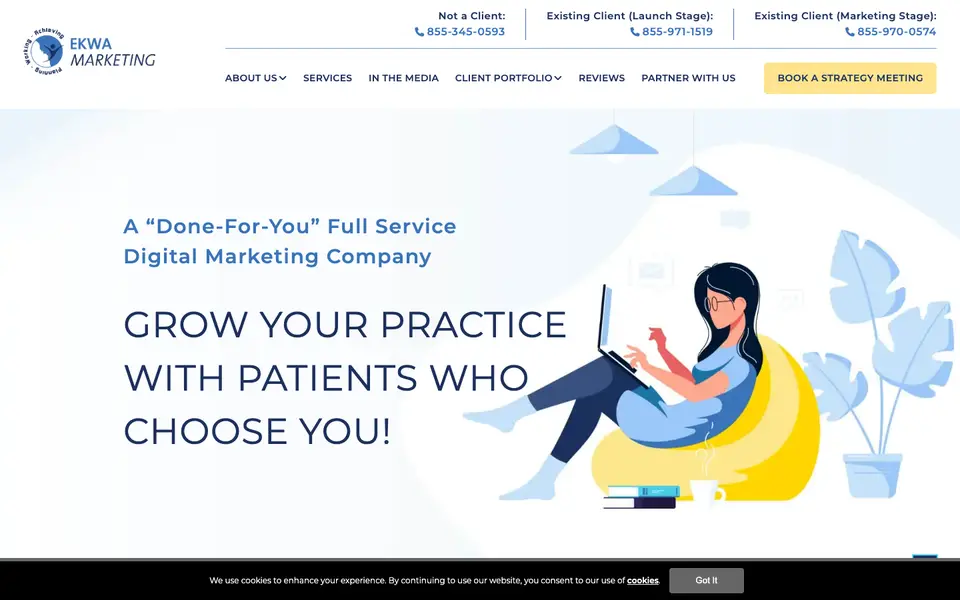Home page of Ekwa Marketing at ekwa.com