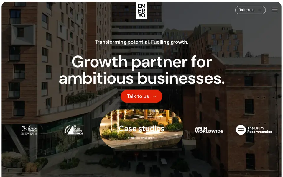 Home page of Embryo at embryo.com