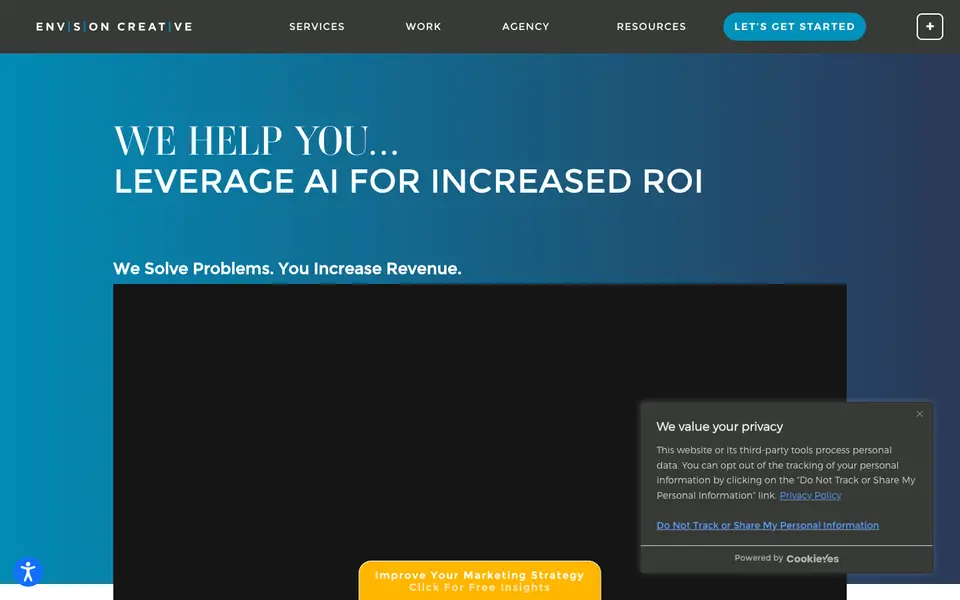 Home page of Envision Creative at envision-creative.com