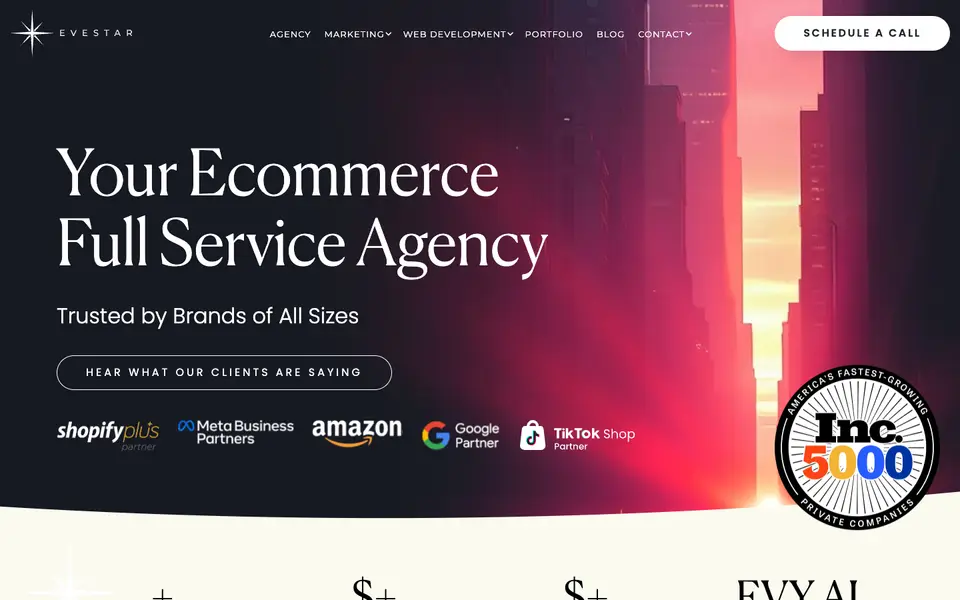 Home page of Evestar at evestar.com