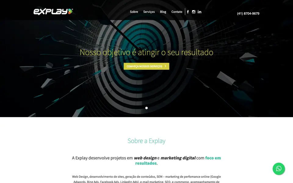 Home page of Explay at explay.com.br