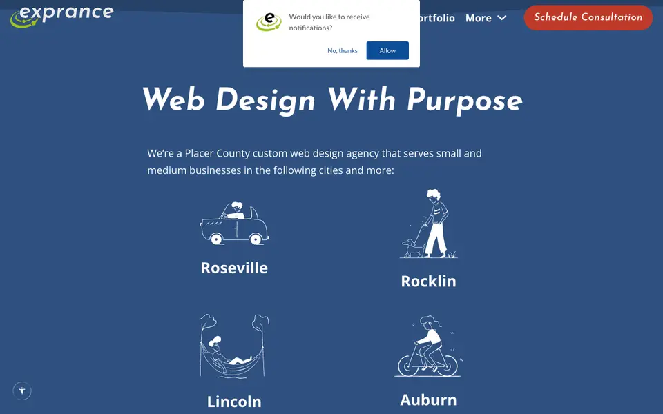 Home page of Exprance at exprance.com