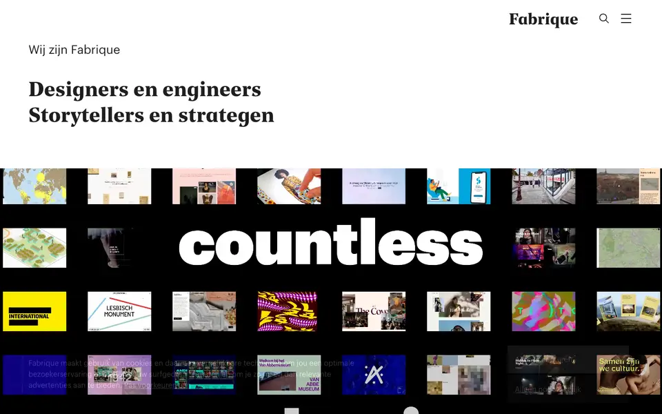 Home page of Fabrique at fabrique.nl