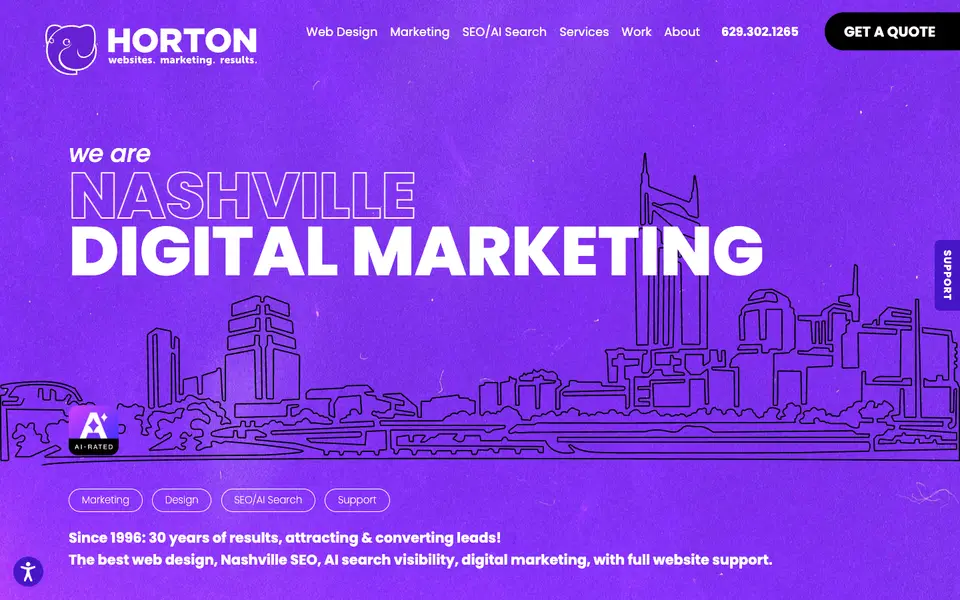 Home page of Horton Group at hortongroup.com