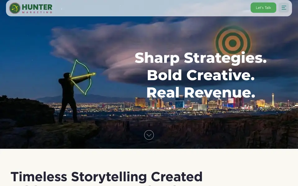Home page of Hunter Marketing Group at hunter.marketing