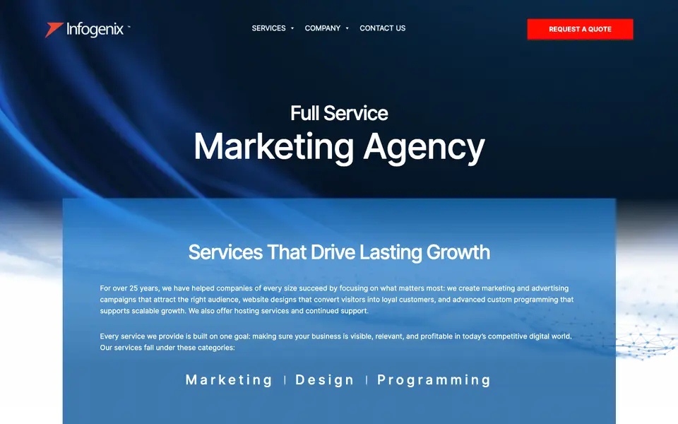 Home page of Infogenix at infogenix.com