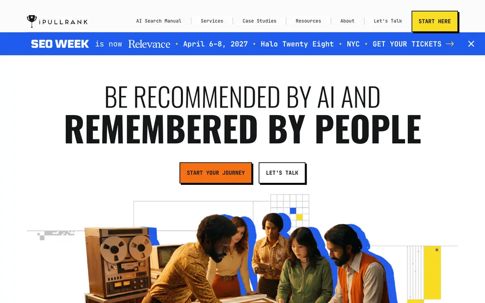 Home page of iPullRank at ipullrank.com