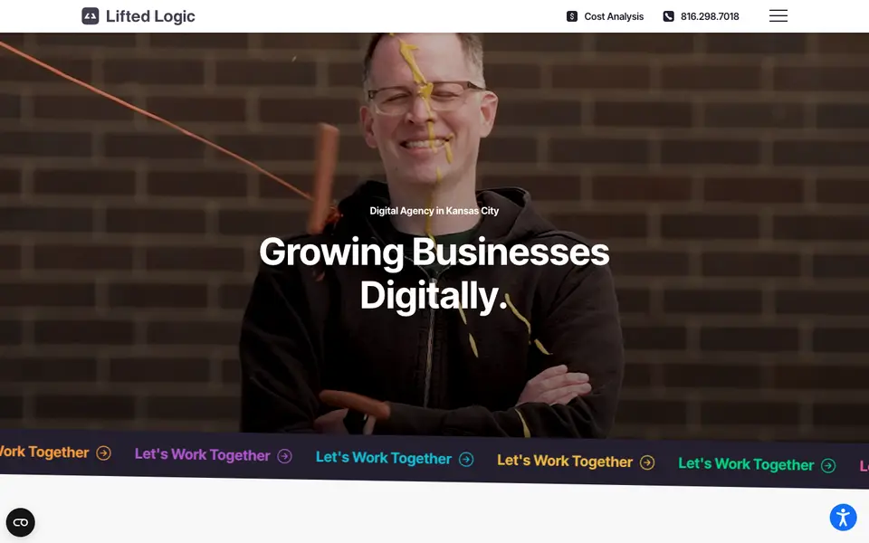 Home page of Lifted Logic at liftedlogic.com