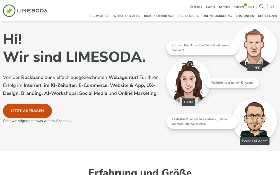 Home page of LIMESODA at limesoda.com