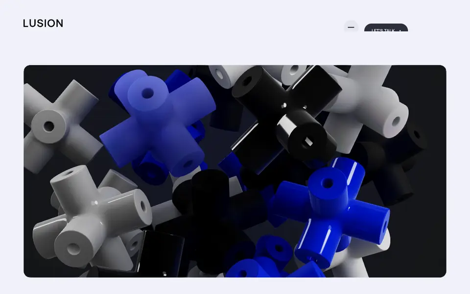 Home page of Lusion at lusion.co