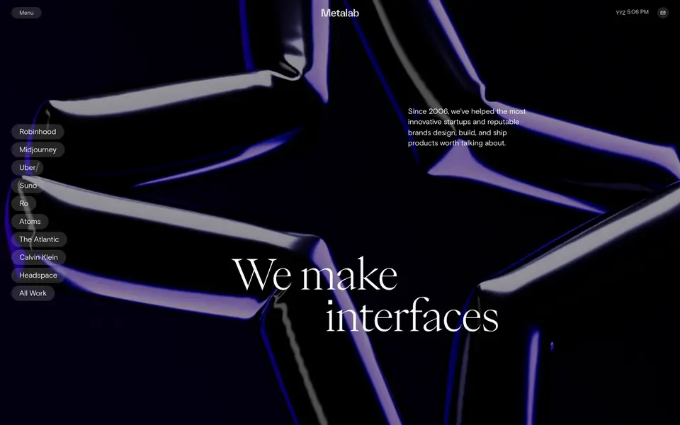 Home page of Metalab at metalab.com