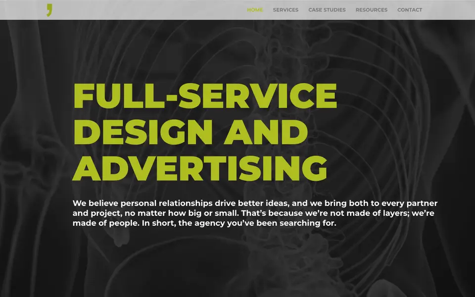 Home page of MOCK, the agency at mocktheagency.com