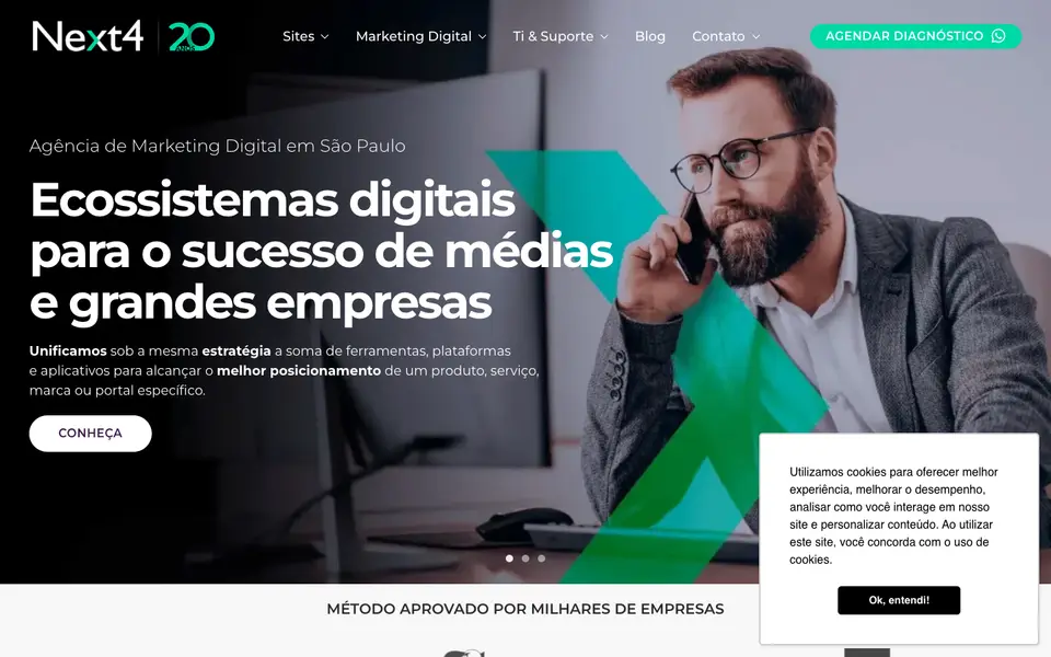 Home page of Next4 at next4.com.br