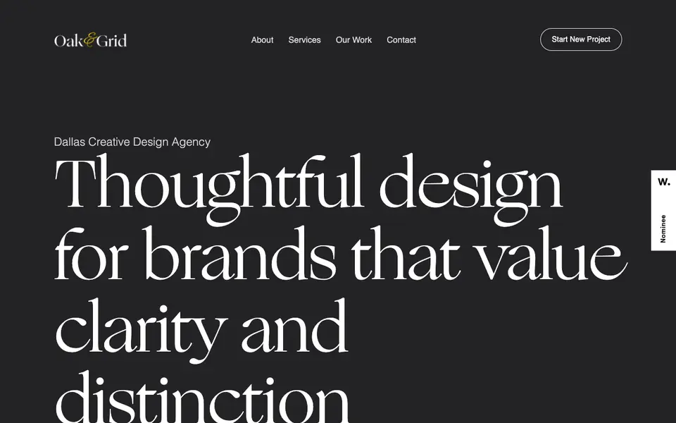 Home page of Oak & Grid at oakandgrid.com