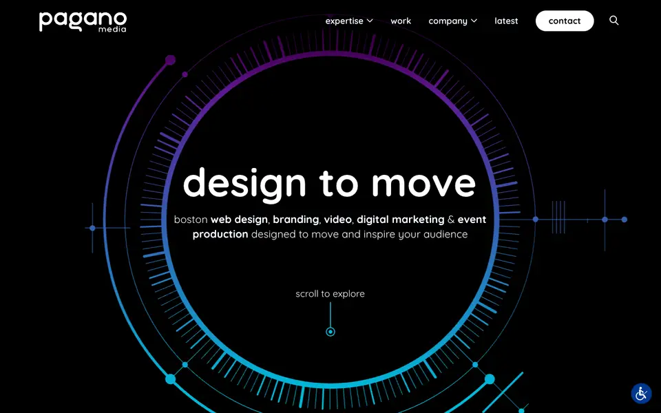 Home page of Pagano Media at paganomedia.com