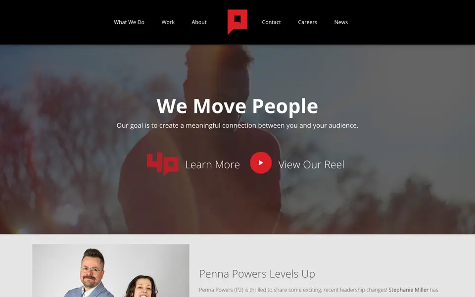Home page of Penna Powers at pennapowers.com