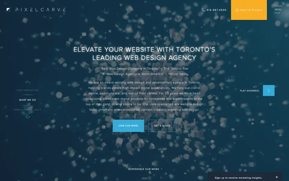 Home page of Pixelcarve at pixelcarve.com