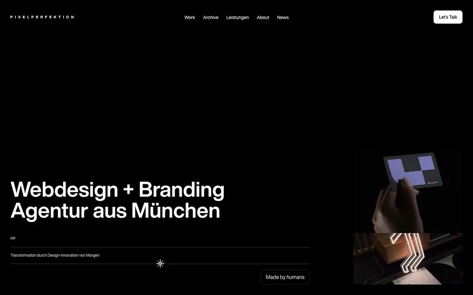 Home page of Pixelperfektion at pixelperfektion.de
