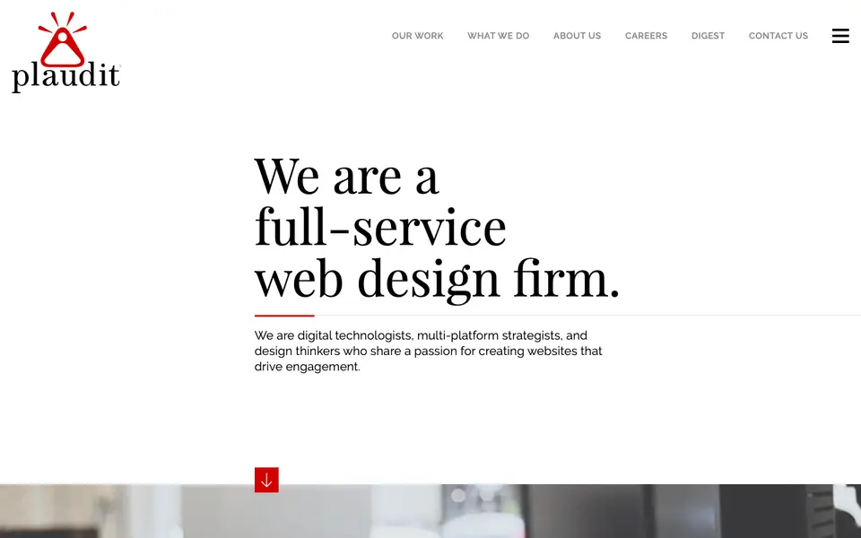 Home page of Plaudit Design at plaudit.com