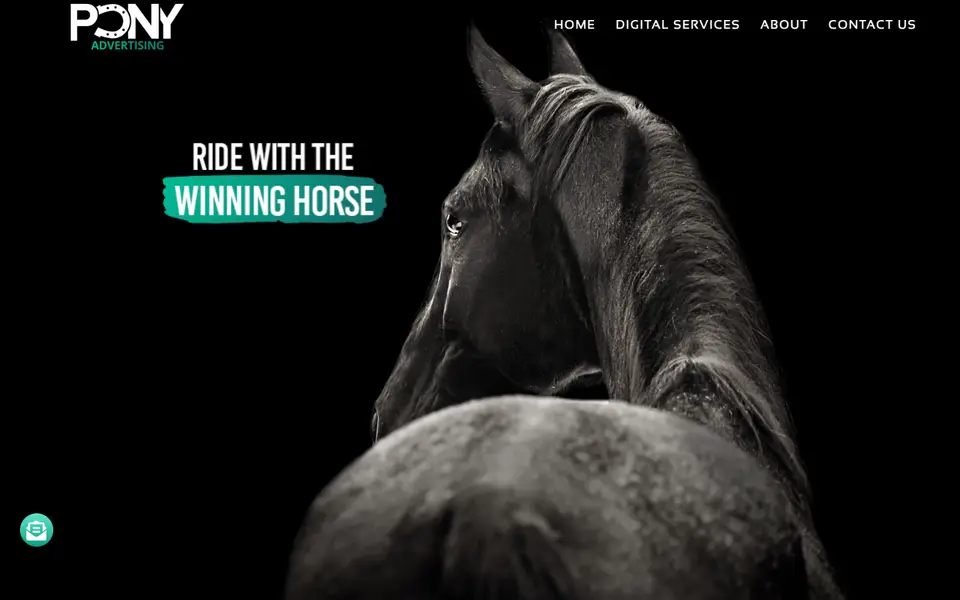Home page of Pony Advertising at ponyadvertising.com