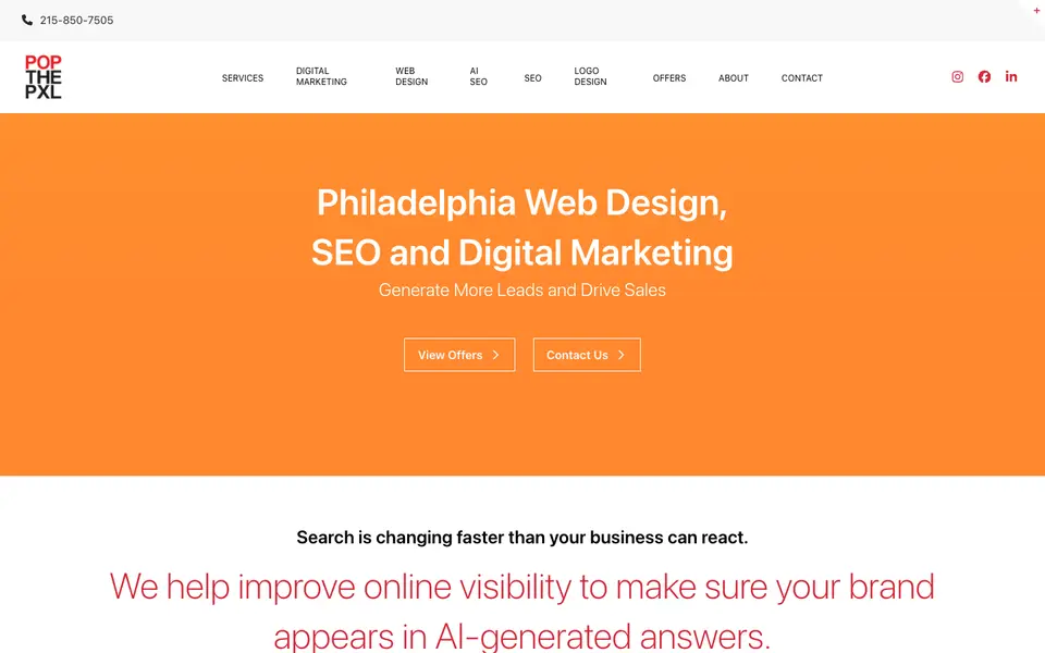 Home page of POP THE PIXEL at popthepixel.com
