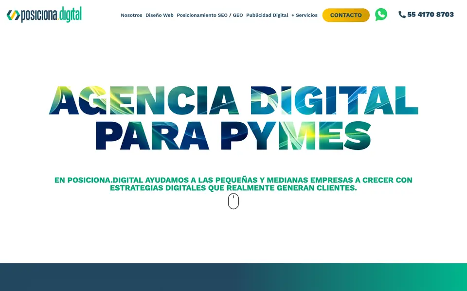 Home page of Posiciona.Digital at posiciona.digital