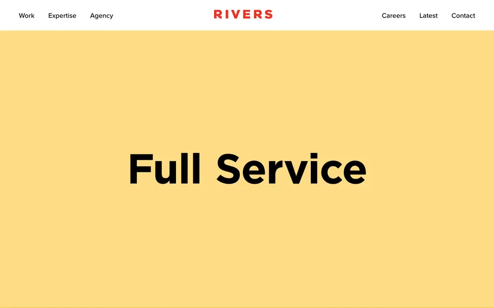 Home page of Rivers Agency at riversagency.com
