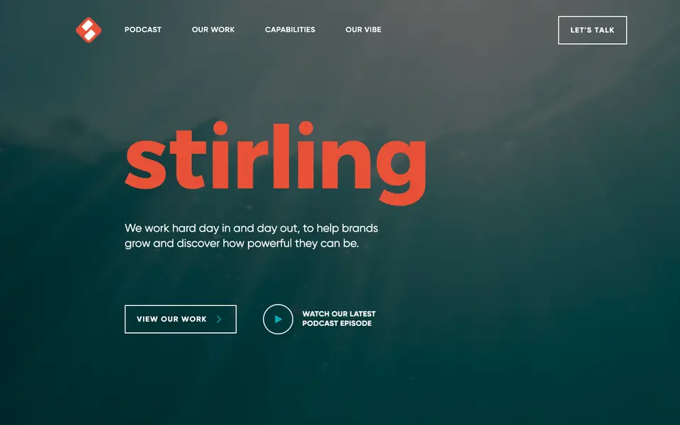 Home page of Stirling Brandworks at stirlingbrandworks.com