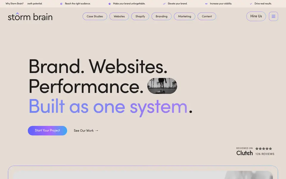 Home page of Storm Brain at stormbrain.com