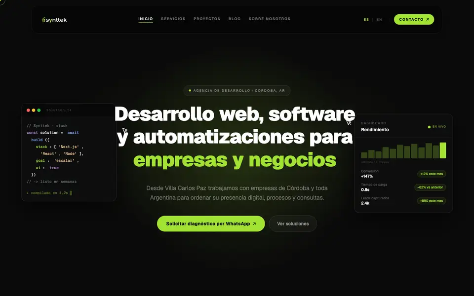 Home page of Synttek at synttek.com