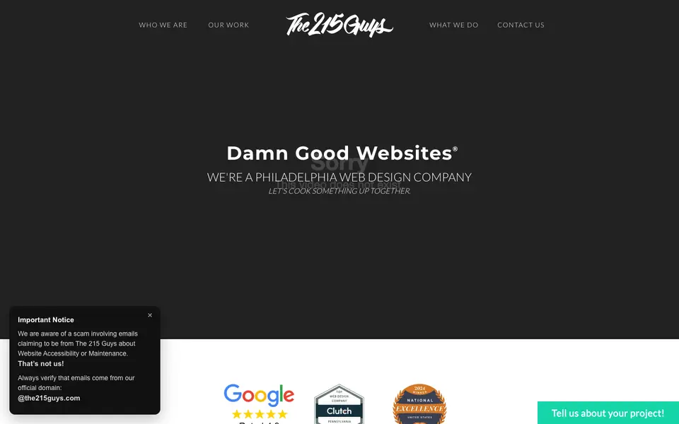 Home page of The 215 Guys at the215guys.com
