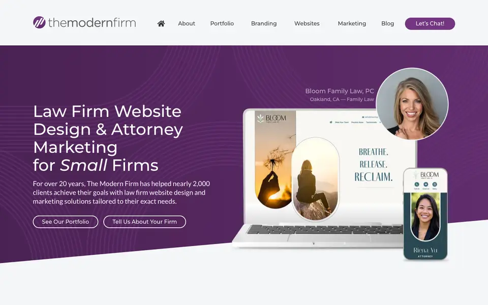 Home page of The Modern Firm at themodernfirm.com